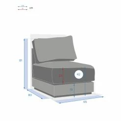 Chauffeuse 1 Place Pour Salon Allure Graphite Hespéride -Ledepot-bailleul Soldes Magasin chauffeuse 1 place pour salon allure graphite hesperide 1 3