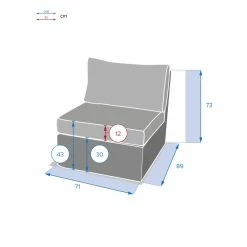 Chauffeuse Extérieur Moorea Hespéride Terre D'ombre -Ledepot-bailleul Soldes Magasin chauffeuse exterieur moorea hesperide terre ombre 2