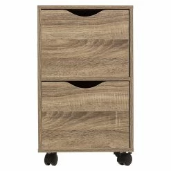 Chiffonnier 2 Tiroirs Sur Roulettes 5Five -Ledepot-bailleul Soldes Magasin chiffonnier 2 tiroirs sur roulettes 5five 2