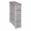 Chiffonnier 4 Tiroirs Gris Clair 5Five -Ledepot-bailleul Soldes Magasin chiffonnier 4 tiroirs gris clair