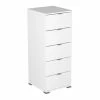 Demeyere Chiffonnier 5 Tiroirs Blanc Perfect 2 Demeyere Chiffonnier 5 Tiroirs Blanc Perfect -Ledepot-bailleul Soldes Magasin chiffonnier 5 tiroirs blanc perfect
