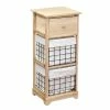 Chiffonnier Bois 1 Tiroir 2 Paniers Naturel -Ledepot-bailleul Soldes Magasin chiffonnier bois 1 tiroir 2 paniers nat