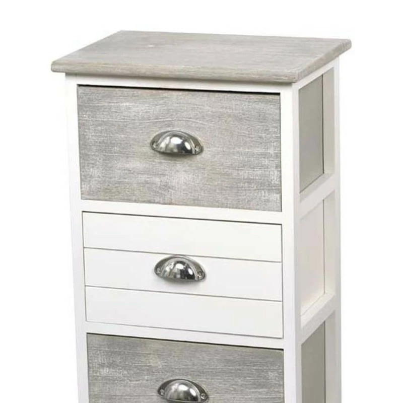 Chiffonnier Bois 4 Tiroirs Bicolores 4 Chiffonnier Bois 4 Tiroirs Bicolores – Image 2