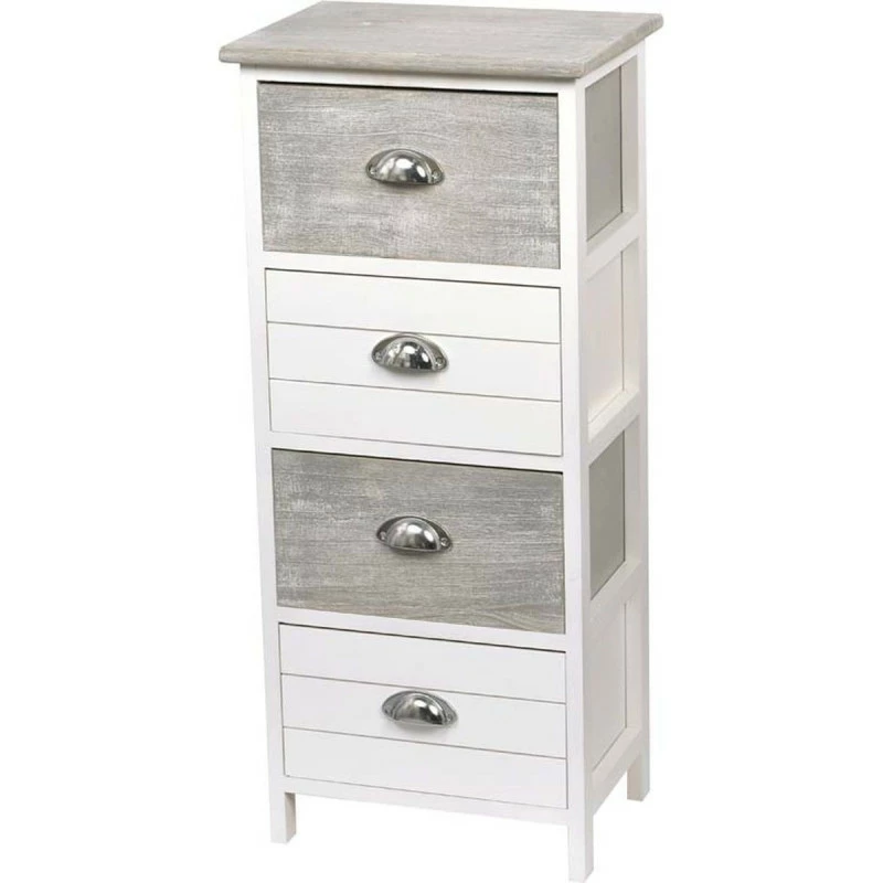 Chiffonnier Bois 4 Tiroirs Bicolores 3 Chiffonnier Bois 4 Tiroirs Bicolores