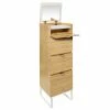 Chiffonnier En Bambou Avec Miroir Levia 5five -Ledepot-bailleul Soldes Magasin chiffonnier en bambou levia 5five