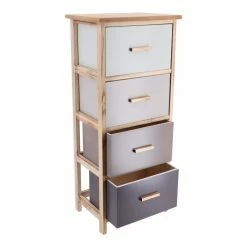 Ledepot-bailleul Soldes Magasin -Ledepot-bailleul Soldes Magasin chiffonnier grand modele 4 tiroirs degrade taupe 1