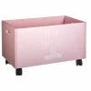 Coffre à Roulettes Pour Enfant Coloris Rose Atmosphera -Ledepot-bailleul Soldes Magasin coffre a roulettes pour enfant coloris rose