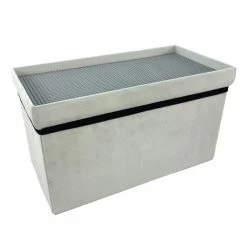 Coffre Blanc Pliable Gris Compatible Briques -Ledepot-bailleul Soldes Magasin coffre blanc pliable gris compatible briques 1 2