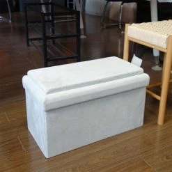 Coffre Blanc Pliable Gris Compatible Briques -Ledepot-bailleul Soldes Magasin coffre blanc pliable gris compatible briques 1 6