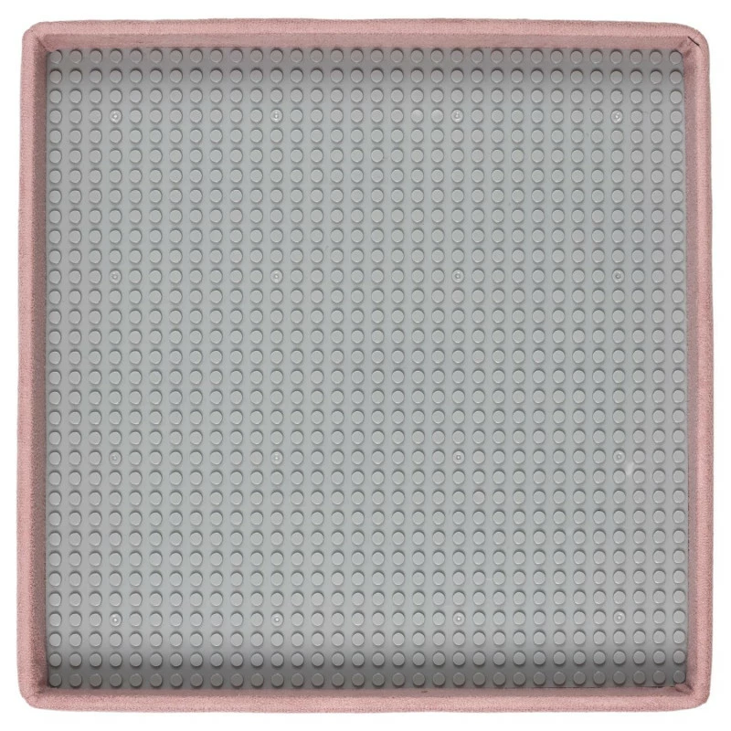 Coffre Pouf Pliable Rose Compatible Briques 10 Coffre Pouf Pliable Rose Compatible Briques – Image 8