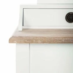 Coiffeuse Blanche 3 Tiroirs Chrysa Atmosphera -Ledepot-bailleul Soldes Magasin coiffeuse blanche 3 tiroirs chrysa atmosphera 2