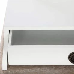 Coiffeuse Blanche 3 Tiroirs Chrysa Atmosphera -Ledepot-bailleul Soldes Magasin coiffeuse blanche 3 tiroirs chrysa atmosphera 3