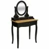 Coiffeuse Noire 3 Tiroirs Chrysa Atmosphera