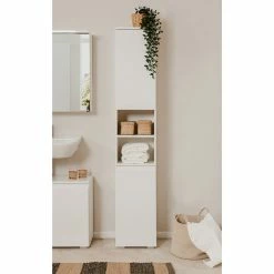 Colonne De Salle De Bain 2 Portes Capetown Blanc 11 Colonne De Salle De Bain 2 Portes Capetown Blanc -Ledepot-bailleul Soldes Magasin colonne de salle de bain 2 portes capetown blanc 4