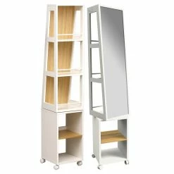 Ledepot-bailleul Soldes Magasin 9 Colonne Miroir Pivotante 5 Niveaux Coconut