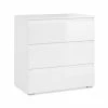 Commode 3 Tiroirs Capetown Blanc -Ledepot-bailleul Soldes Magasin commode 3 tiroirs capetown blanc