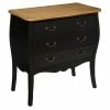 Commode 3 Tiroirs Chrysa Noire Atmosphera -Ledepot-bailleul Soldes Magasin commode 3 tiroirs chrysa noire atmosphera