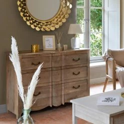 Commode 3 Tiroirs Hiver En Bois Atmosphera -Ledepot-bailleul Soldes Magasin commode 3 tiroirs hiver en bois atmosphera 2