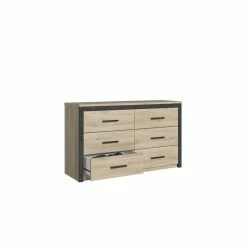 Demeyere Commode Kansas 6 Tiroirs -Ledepot-bailleul Soldes Magasin commode colorado 6 tiroirs 3