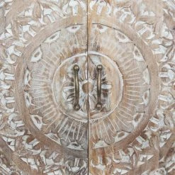 Commode Shirel 2 Portes Bois Blanchi Atmosphera -Ledepot-bailleul Soldes Magasin commode shirel 2 portes bois blanchi atmosphera 4