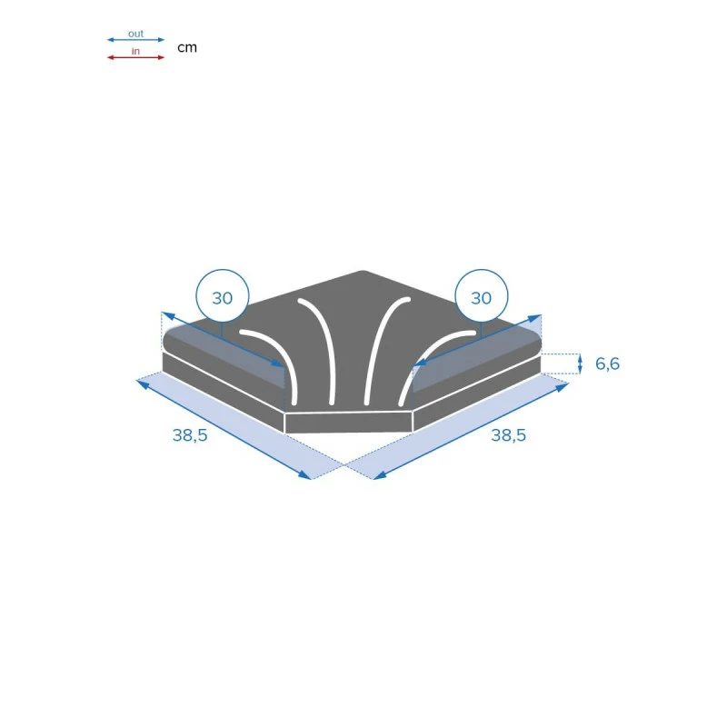 Dalle 15kg Pour Pied De Parasol En Croix Hespéride Noir 6 Dalle 15kg Pour Pied De Parasol En Croix Hespéride Noir – Image 4