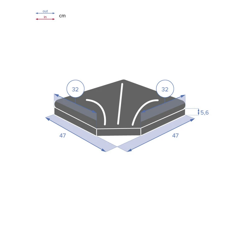 Dalle 25 Kg Pour Pied De Parasol En Croix Hespéride Noir 6 Dalle 25 Kg Pour Pied De Parasol En Croix Hespéride Noir – Image 4