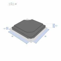 Dalle Pour Parasol 15 Kg Béton Stacio Ardoise Hespéride -Ledepot-bailleul Soldes Magasin dalle pour parasol 15 kg beton stacio ardoise hesperide 1 2