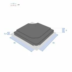 Dalle Pour Parasol 25 Kg Béton Stacio Ardoise Hespéride -Ledepot-bailleul Soldes Magasin dalle pour parasol 25 kg beton stacio ardoise hesperide 1 2