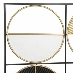 Déco Murale 76x102 Métal Zak Noir Et Doré Atmosphera -Ledepot-bailleul Soldes Magasin deco murale 76x102 metal zak noir et dore atmosphera 2