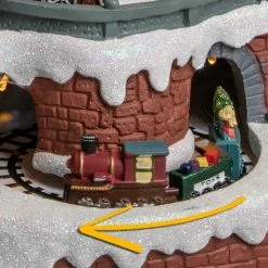 Déco Noël Gare Au Village Secteur Lumineux Musical Animé -Ledepot-bailleul Soldes Magasin deco noel gare au village secteur lumineux musical anime 3