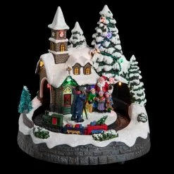 Déco Noël Tunnel Au Village Piles Lumineux Animé