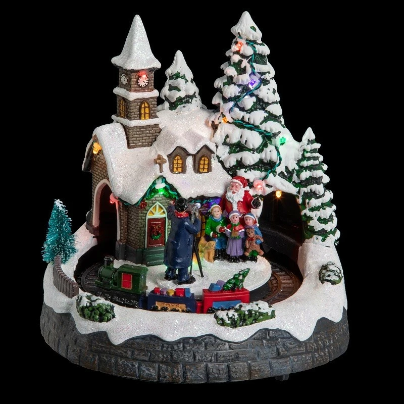 Déco Noël Tunnel Au Village Piles Lumineux Animé 3 Déco Noël Tunnel Au Village Piles Lumineux Animé