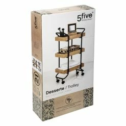 Desserte 3 Niveaux Bambou Et Métal 5Five 7 Desserte 3 Niveaux Bambou Et Métal 5Five -Ledepot-bailleul Soldes Magasin desserte 3 niveaux bambou et metal 5five 1