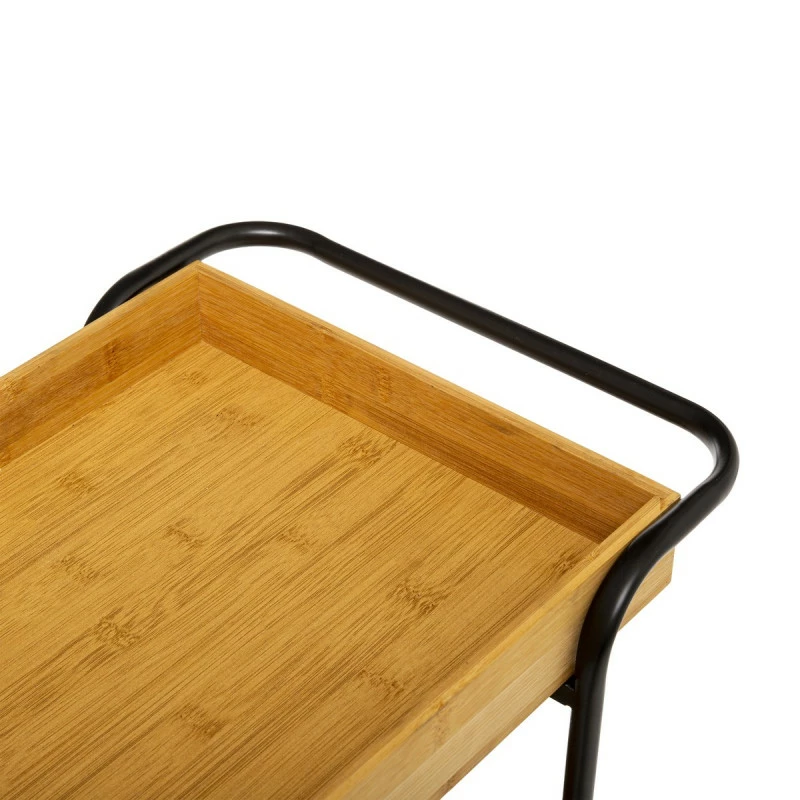 Desserte 3 Niveaux Bambou Et Métal 5Five 6 Desserte 3 Niveaux Bambou Et Métal 5Five – Image 4