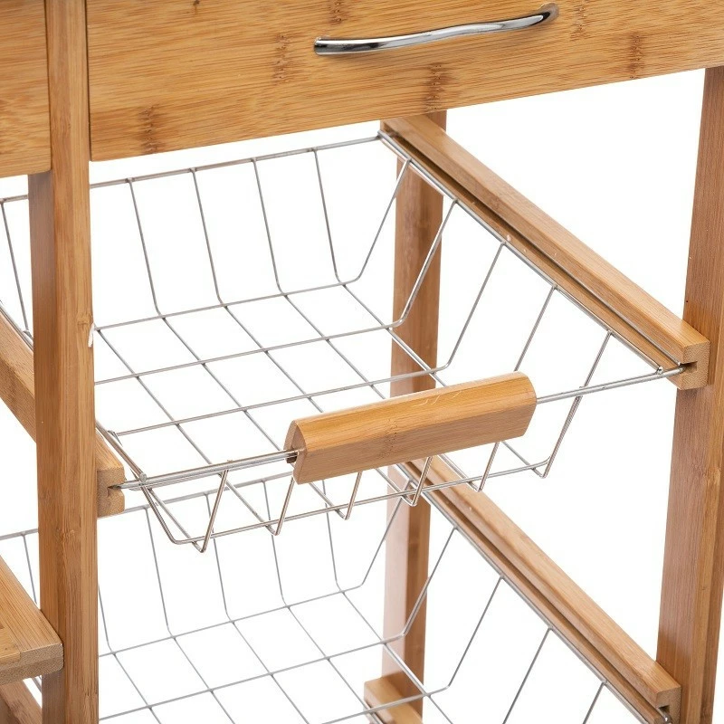 Desserte Bambou 6 Tiroirs Roulettes 76 Cm 5five 7 Desserte Bambou 6 Tiroirs Roulettes 76 Cm 5five – Image 5