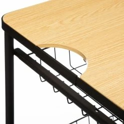 Desserte Paniers Métal Et Planche Amovible 5Five -Ledepot-bailleul Soldes Magasin desserte paniers metal et planche amovible 5five 1