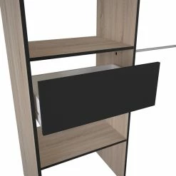 Demeyere Dressing Extensible 168 Cm Chicago Avec Rideau -Ledepot-bailleul Soldes Magasin dressing extensible 168 cm chicago avec rideau 4