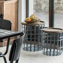 Ensemble De 2 Tables à Café Métal Facto Atmosphera -Ledepot-bailleul Soldes Magasin ensemble de 2 tables a cafe metal facto atmosphera 5