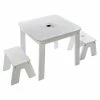 Ensemble Table + 2 Tabourets Enfant Blanc Doré Dream Atmosphera -Ledepot-bailleul Soldes Magasin ensemble table 2 tabourets enfant blanc dore dream atmosphera