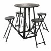 Ensemble Table Haute Et 4 Tabourets Ext Atmosphera -Ledepot-bailleul Soldes Magasin ensemble table haute et 4 tabourets ext atmosphera