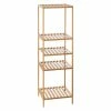 Etagère 5 Niveaux Salle Bain Varia Naturel Bambou -Ledepot-bailleul Soldes Magasin etagere 5 niveaux salle bain varia naturel bambou