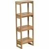 Étagère Bambou 4 Niveaux -Ledepot-bailleul Soldes Magasin etagere bambou 4 niveaux