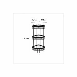 Etagère D'angle 3 Niveaux Métal Noir Mayaj 5Five 5 Etagère D'angle 3 Niveaux Métal Noir Mayaj 5Five -Ledepot-bailleul Soldes Magasin etagere d angle 3 niveaux metal noir mayaj 5five 1
