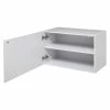 Etagère Murale 2 Niveaux + Porte 57x30 Blanc Fixup 5Five