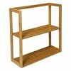 Etagère Murale 2 Niveaux Bambou 5Five -Ledepot-bailleul Soldes Magasin etagere murale niveaux bambou 5five