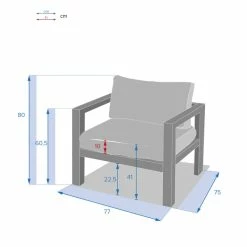 Fauteuil De Jardin Jauca Noisette / Gris Boisé Hespéride 7 Fauteuil De Jardin Jauca Noisette / Gris Boisé Hespéride -Ledepot-bailleul Soldes Magasin fauteuil de jardin jauca noisette gris boise hesperide 2