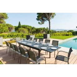 Fauteuil Empilable Piazza Hespéride Anthracite/graphite -Ledepot-bailleul Soldes Magasin fauteuil empilable piazza hesperide anthracite graphite 1 7