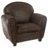 Fauteuil Enfant Coloris Vieux Cuir Atmosphera -Ledepot-bailleul Soldes Magasin fauteuil enfant coloris vieux cuir atmosphera