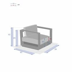 Fauteuil Extérieur 1 Place Allure Blanc Hespéride -Ledepot-bailleul Soldes Magasin fauteuil exterieur 1 place allure blanc hesperide 2