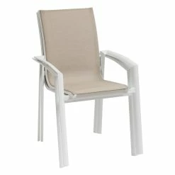 Fauteuil Extérieur Axant Lin/blanc Hespéride 7 Fauteuil Extérieur Axant Lin/blanc Hespéride -Ledepot-bailleul Soldes Magasin fauteuil exterieur axant linblanc hesperide 2